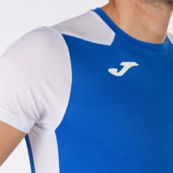 Maillot Manches Courtes Garçon Joma Record Ii Bleu Roi Blanc -Magasin De Sport maillot manches courtes garcon joma record ii bleu roi blanc 4