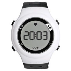 Kalenji Montre Cardiofréquencemètre De Course à Pied ONRHYTHM 110 Blanche -Magasin De Sport montre cardiofrequencemetre de course a pied onrhythm 110 blanche 2