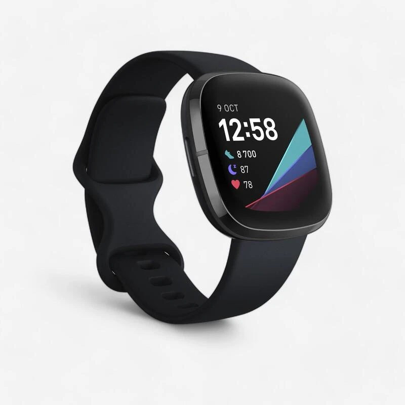 Montre Connectée Gps Cardio - FITBIT SENSE Noire 3 Montre Connectée Gps Cardio - FITBIT SENSE Noire