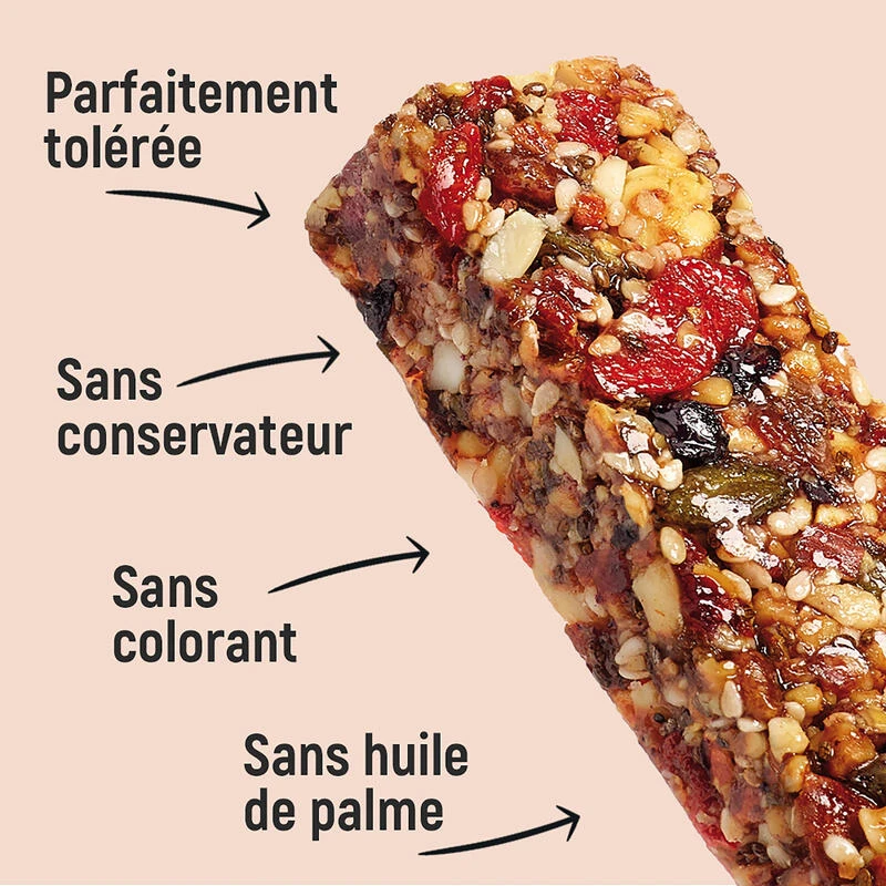 Overstims Barre Origin' Bar Cranberrie Myrtille - 4x40g 4 Overstims Barre Origin' Bar Cranberrie Myrtille - 4x40g – Image 2