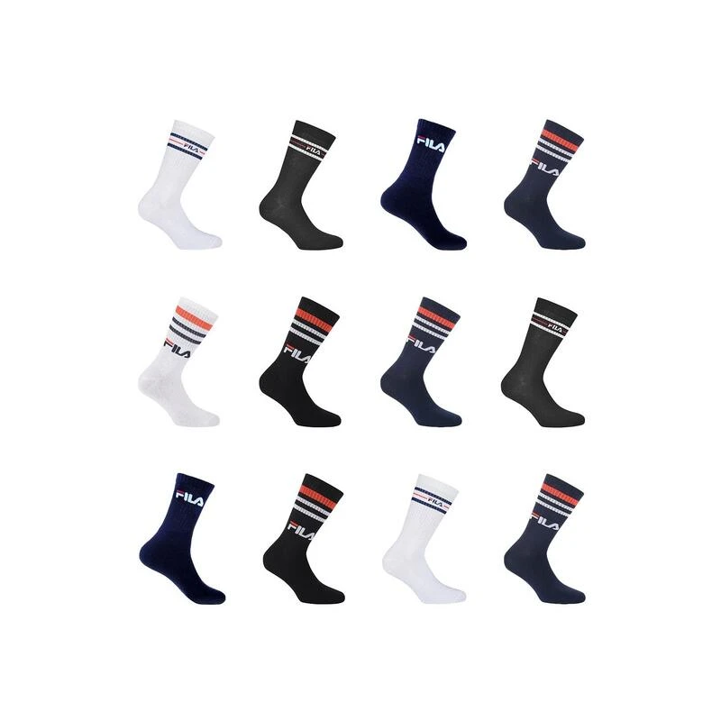 Fila Pack Surprise De 12 Paires De Chaussettes Tennis Homme 3 Fila Pack Surprise De 12 Paires De Chaussettes Tennis Homme