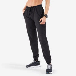 Kalenji Pantalon De Jogging Running Respirant Femme - Dry Noir