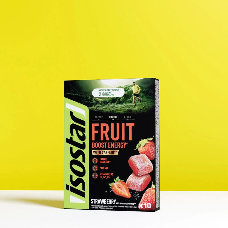 Isostar Pâte De Fruits ENERGY FRUIT BOOST Fraise 10x10g 3 Isostar Pâte De Fruits ENERGY FRUIT BOOST Fraise 10x10g