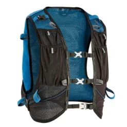 SAC DE TRAIL RUNNING MIXTE 10 L BLEU ET NOIR- VENDU AVEC POCHE À EAU 1L -Magasin De Sport sac de trail running mixte 10 l bleu et noir vendu avec poche a eau 1l 2