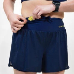 Short Course à Pied Femme Bleu Ecoresponsable -Magasin De Sport short course a pied femme bleu ecoresponsable 3