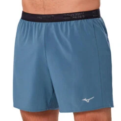 Short De Running Bleu Homme Mizuno Active Alpha