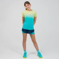 Short De Running Et D'athlétisme Pour Fille AT 500 2 En 1 Marine Vert -Magasin De Sport short de running et dathletisme pour fille at 500 2 en 1 marine vert 7