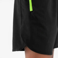 Short De Running Respirant Enfant - KIPRUN DRY+ 900 Noir Et Jaune Fluo -Magasin De Sport short de running respirant enfant kiprun dry 900 noir et jaune fluo 4