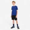 Short De Running Respirant Garçon - KIPRUN DRY+ Noir Denim -Magasin De Sport short de running respirant garcon kiprun dry noir denim