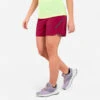 SHORT DE TRAIL RUNNING BAGGY FEMME FRAMBOISE -Magasin De Sport short de trail running baggy femme framboise