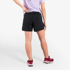SHORT DE TRAIL RUNNING BAGGY FEMME NOIR -Magasin De Sport short de trail running baggy femme noir 6