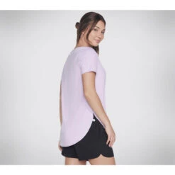 SKECHERS GODRI SWIFT TUNIC TEE T-Shirt/Marcel à Manches Courtes Violet Pastel -Magasin De Sport skechers godri swift tunic tee t shirtmarcel a manches courtes violet pastel 3