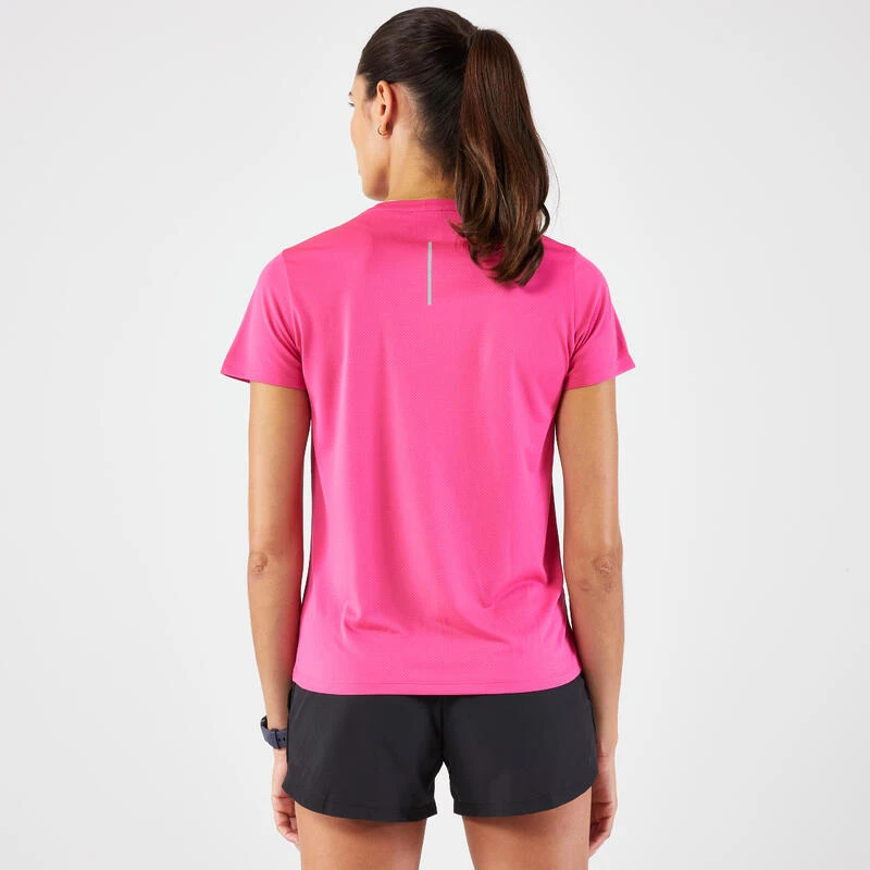 Kalenji T-shirt De Running Respirant Femme - KIPRUN Run 100 Bleu Fuchsia 6 Kalenji T-shirt De Running Respirant Femme - KIPRUN Run 100 Bleu Fuchsia – Image 4