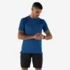T-shirt De Running Respirant Homme - KIPRUN Run 500 Dry Bleu -Magasin De Sport t shirt de running respirant homme kiprun run 500 dry bleu