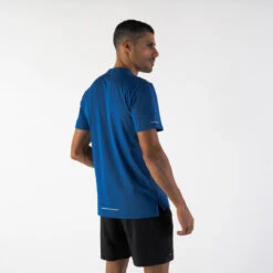 T-shirt De Running Respirant Homme - KIPRUN Run 500 Dry Bleu -Magasin De Sport t shirt de running respirant homme kiprun run 500 dry bleu 2