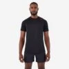 T-shirt De Running Sans Couture Homme - KIPRUN Run 500 Confort Noir -Magasin De Sport t shirt de running sans couture homme kiprun run 500 confort noir