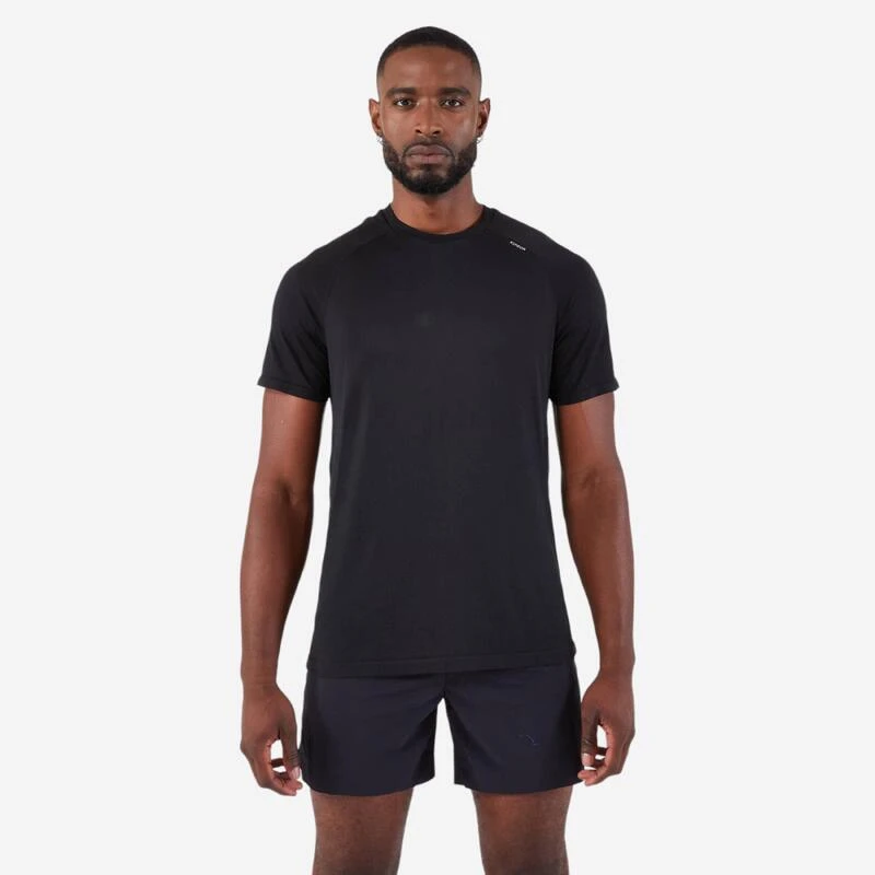 T-shirt De Running Sans Couture Homme - KIPRUN Run 500 Confort Noir 3 T-shirt De Running Sans Couture Homme - KIPRUN Run 500 Confort Noir