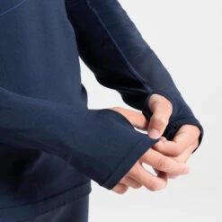 T-SHIRT MANCHES LONGUES RUNNING RESPIRANT ENFANT - KIPRUN SKINCARE MARINE -Magasin De Sport t shirt manches longues running respirant enfant kiprun skincare marine 5