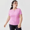 Kalenji T-shirt Respirant Running Femme - Dry+ Breath Rose -Magasin De Sport t shirt respirant running femme dry breath rose