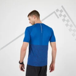 T-SHIRT RUNNING HOMME RESPIRANT KIPRUN CARE BLEU -Magasin De Sport t shirt running homme respirant kiprun care bleu 2