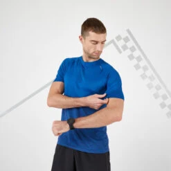 T-SHIRT RUNNING HOMME RESPIRANT KIPRUN CARE BLEU -Magasin De Sport t shirt running homme respirant kiprun care bleu 5