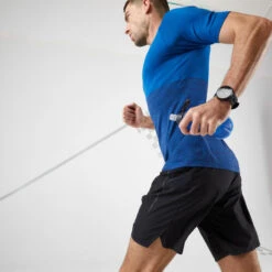 T-SHIRT RUNNING HOMME RESPIRANT KIPRUN CARE BLEU -Magasin De Sport t shirt running homme respirant kiprun care bleu 6