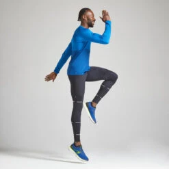 T-SHIRT RUNNING HOMME RESPIRANT MANCHE LONGUE KIPRUN CARE BLEU ROY -Magasin De Sport t shirt running homme respirant manche longue kiprun care bleu roy 1