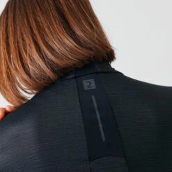 Kalenji T-shirt Running Manches Longues 1/2 Zip Femme - Dry+ Noir -Magasin De Sport t shirt running manches longues 12 zip femme dry noir 3