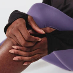 Kalenji T-shirt Running Manches Longues 1/2 Zip Femme - Dry+ Noir -Magasin De Sport t shirt running manches longues 12 zip femme dry noir 7