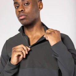 Kalenji T-shirt Running Manches Longues Chaud Homme - Warm 500 Vert Foncé -Magasin De Sport t shirt running manches longues chaud homme warm 500 vert fonce 2