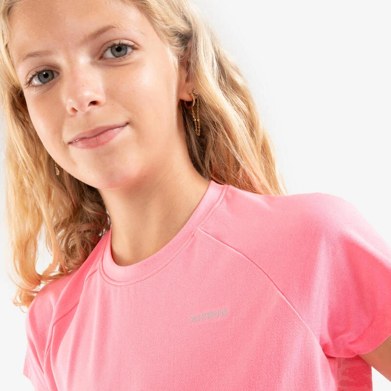 T-Shirt Running Sans Couture Fille - KIPRUN CARE 900 Rose 4 T-Shirt Running Sans Couture Fille - KIPRUN CARE 900 Rose – Image 2