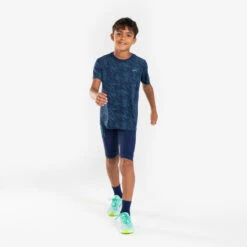 T-Shirt Running Ultra Léger Enfant - KIPRUN Light 900 Marine Vert 11 T-Shirt Running Ultra Léger Enfant - KIPRUN Light 900 Marine Vert -Magasin De Sport t shirt running ultra leger enfant kiprun light 900 marine vert 2
