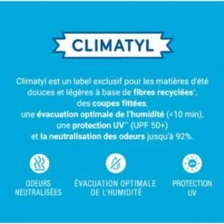 T-shirt Technique Toucher Frais Protection UV Col Rond Femme- DYNAMIC CLIMATYL -Magasin De Sport t shirt technique toucher frais protection uv col rond femme dynamic climatyl 4