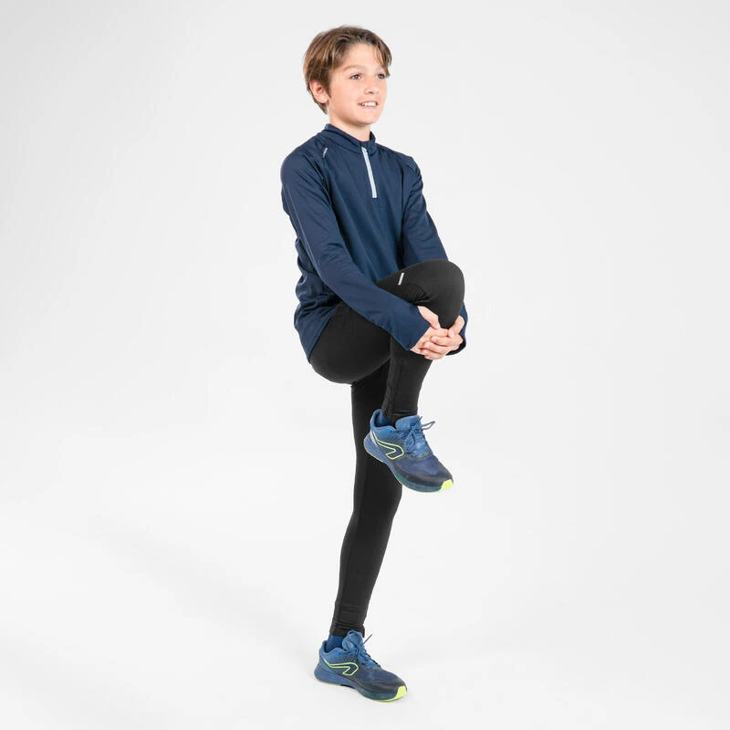 Tee-Shirt Manches Longues Running Enfant 1/2 Zip Chaud - KIPRUN Warm 100 Marine 9 Tee-Shirt Manches Longues Running Enfant 1/2 Zip Chaud - KIPRUN Warm 100 Marine – Image 7