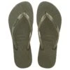 Tong à Enfiler Havaianas Slim Logo Metallic - Femme -Magasin De Sport tong a enfiler havaianas slim logo metallic femme