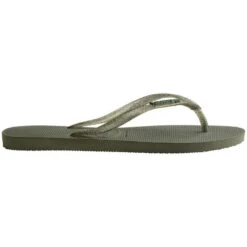 Tong à Enfiler Havaianas Slim Logo Metallic - Femme -Magasin De Sport tong a enfiler havaianas slim logo metallic femme 2