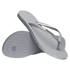 Tong à Enfiler Havaianas Slim Sparkle II - Femme -Magasin De Sport tong a enfiler havaianas slim sparkle ii femme 2