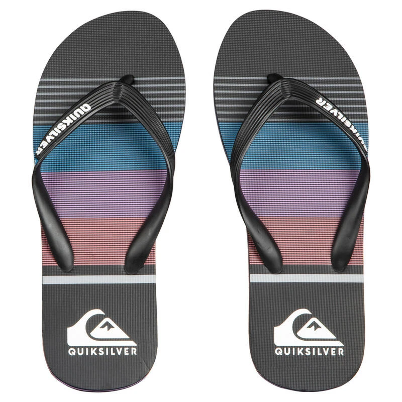 TONGS HOMME QUIKSILVER MOLOKAI Surface Noir Bleu Rouge 4 TONGS HOMME QUIKSILVER MOLOKAI Surface Noir Bleu Rouge – Image 2