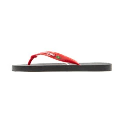 Tongs Pour Hommes, Rouges Avec Semelles Antidérapantes -Magasin De Sport tongs pour hommes rouges avec semelles antiderapantes 3