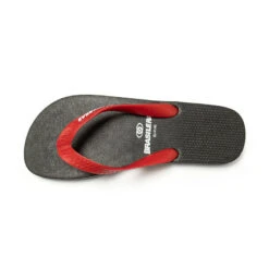 Tongs Pour Hommes, Rouges Avec Semelles Antidérapantes -Magasin De Sport tongs pour hommes rouges avec semelles antiderapantes 4