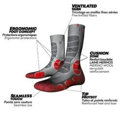 Monnet TREK EXTRA LIGHT - Chaussettes De Randonnée Extra Fines 63% Laine Mérinos. -Magasin De Sport trek extra light chaussettes de randonnee extra fines 63 laine merinos 4