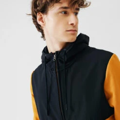 VESTE A CAPUCHE DE RUNNING HOMME KALENJI WARM + MARRON OCRE -Magasin De Sport veste a capuche de running homme kalenji warm marron ocre 7