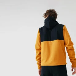 VESTE A CAPUCHE DE RUNNING HOMME KALENJI WARM + MARRON OCRE -Magasin De Sport veste a capuche de running homme kalenji warm marron ocre 8