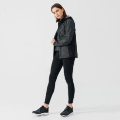 Kalenji Veste à Capuche Running Avec Motifs Réfléchissants Femme - Rain Night Noire -Magasin De Sport veste a capuche running avec motifs reflechissants femme rain night noire 2