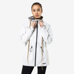 Kalenji VESTE RAIN RUN 500 FEMME BEIGE