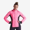 VESTE RUNNING FEMME KIPRUN WARM REGUL ROSE FLUO -Magasin De Sport veste running femme kiprun warm regul rose fluo