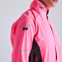 VESTE RUNNING FEMME KIPRUN WARM REGUL ROSE FLUO -Magasin De Sport veste running femme kiprun warm regul rose fluo 8