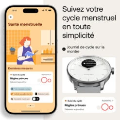 Withings - ScanWatch Light (37mm-white) -Magasin De Sport withings scanwatch light 37mm white 3